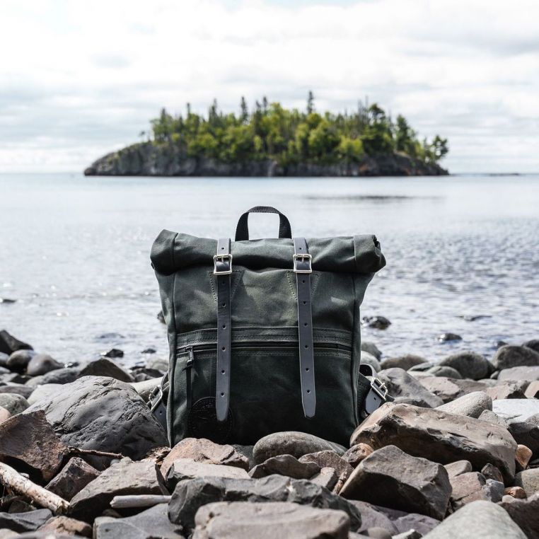 backpack fishing poles in duluth mn Duluth Pack Roll Top Scout Pack, Navy