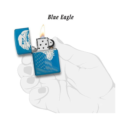 Zippo Lighter - Blue Eagle