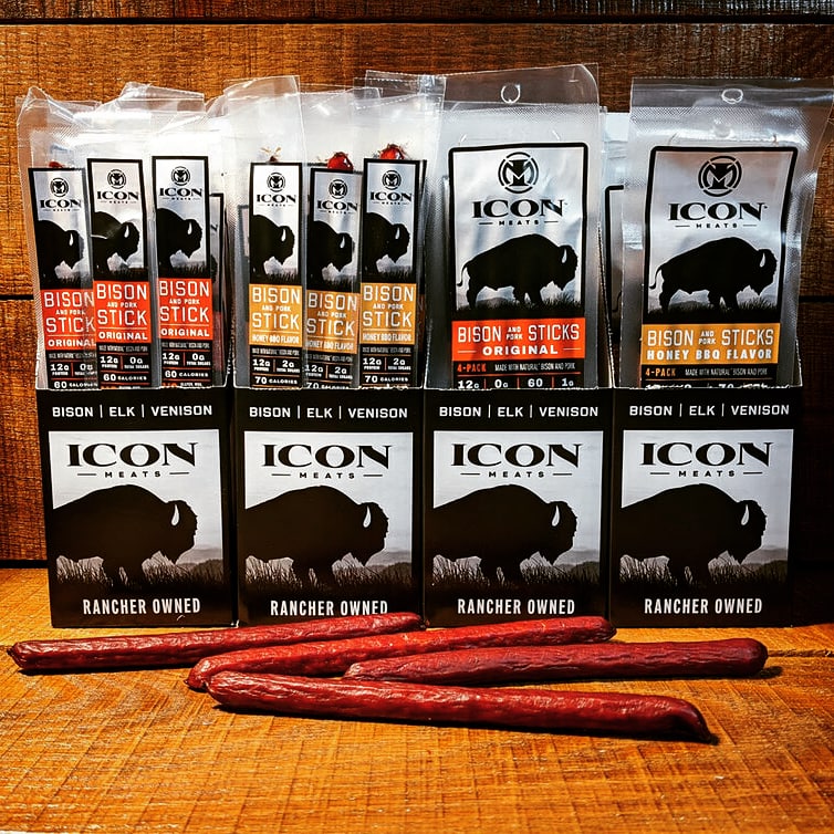 Bison, Elk, Venison Snack Sticks - Variety Box, ICON Meats