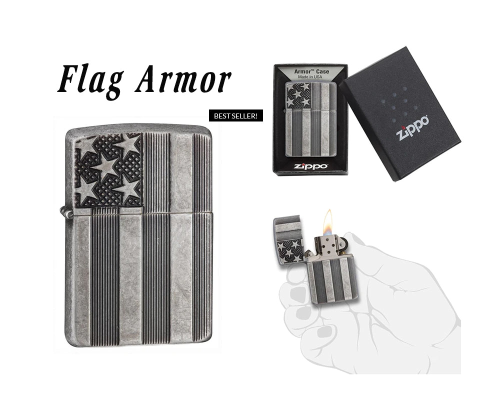 Zippo Lighter - Flag Armor