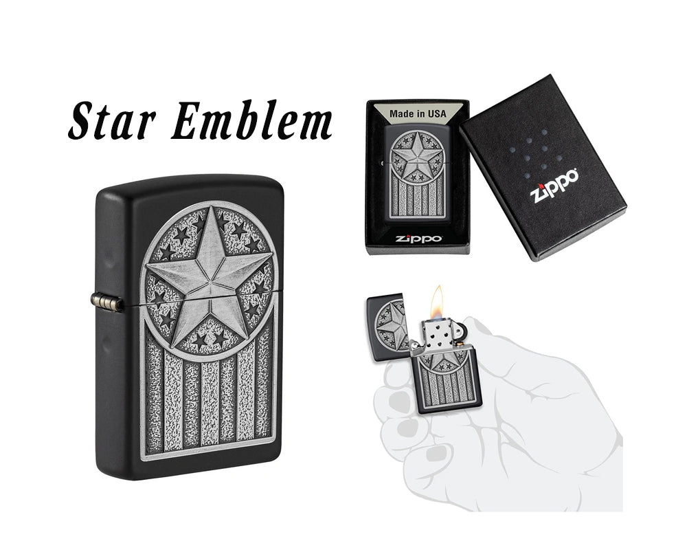 Zippo Lighter - Star Emblem